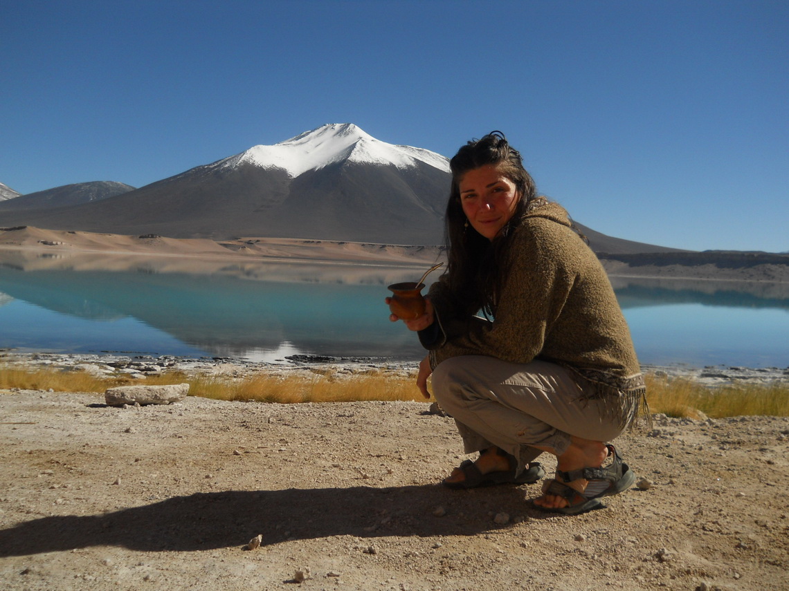 Paula with the Laguna Verde