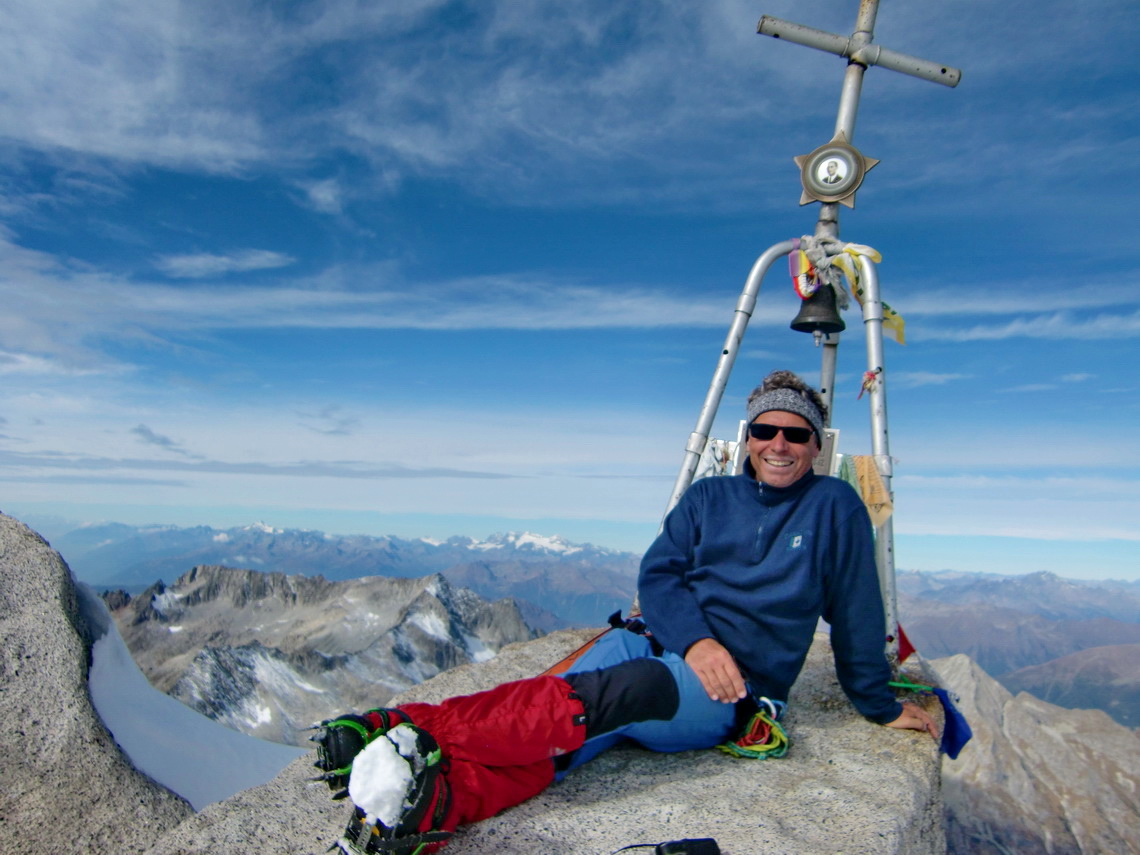 On top of Adamello, north view