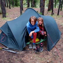 Jay and Rosemarie in the kid&#039;s tent