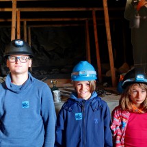 Kids ready for coal mining