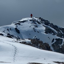 Marion on top of South Summit