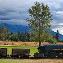 Compressed Air Locomative in Fort Steele used between the 1890s and 1960s